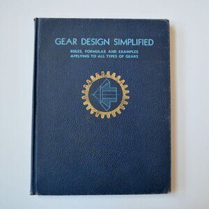 Gear Designed Simplified Franklin Jones 2nd Edition 1948 Printing